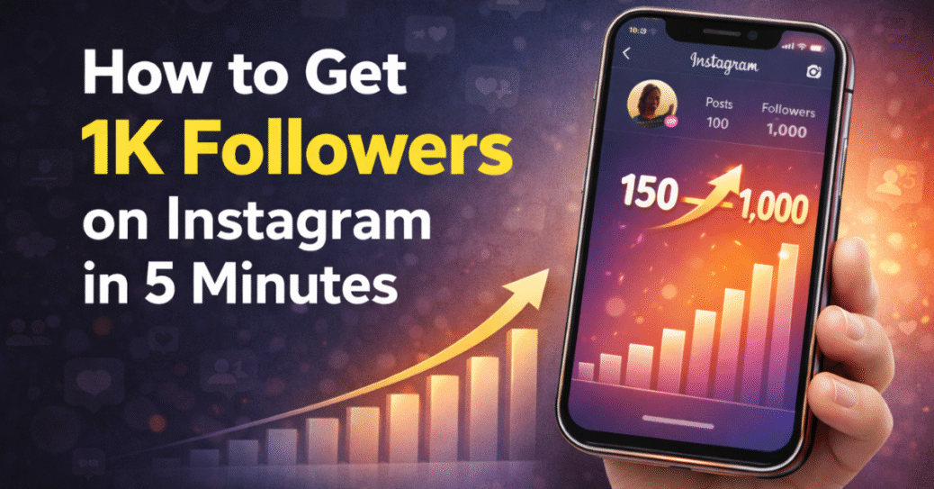 How to get 1k followers on instagram in 5 minutes