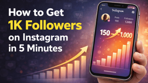 How to get 1k followers on instagram in 5 minutes